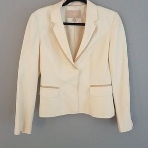 Banana republic ivory linen blazer